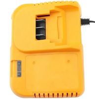 Зарядний пристрій для зарядки акумуляторів Dewalt 24V 3 контакти, Блок живлення зарядка Деволт для акумуляторної батареї 24В 2А від мережі Жовтий