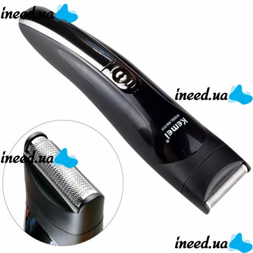 Rechargeable electric shaver, clipper, Kemei KM-600 trimmer for cutting hair, beard, nose and ears, 11 in 1 body kit with attachments, razor trimmer