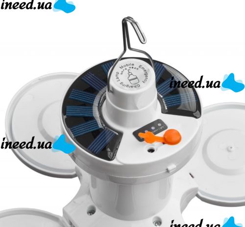 Универсальный складной фонарь Solar Emergency Charging Lamp BL-2029 подвесная LED лампа для кемпинга с USB, аккумуляторная на солнечной батареи