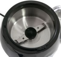 Electric coffee grinder Domotec MS-1107 150W rotary grinder of coffee beans, nuts and spices, manual kitchen coffee mill MS1107 Grey