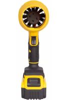 Акумуляторна повітродувка фен DeWalt DCE90E 20V 5Ah для прибирання снігу та листя з 2 акумуляторами, Бездротова дуйка Деволт для видалення пилу