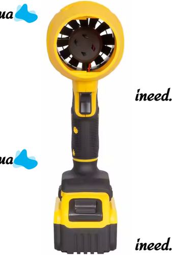 Акумуляторна повітродувка фен DeWalt DCE90E 20V 5Ah для прибирання снігу та листя з 2 акумуляторами, Бездротова дуйка Деволт для видалення пилу