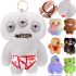 Children's plush toy keychain Fuggler Wide Eyed Weirdo 13cm, Soft Monster Surprise FuggGlow Fuggler figurine with bag keychain for kids