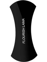 Car Silicone Holder Velcro Phone Stand Flourish Lama Black 2in1, Car Holder Pad for Car Dashboard Black