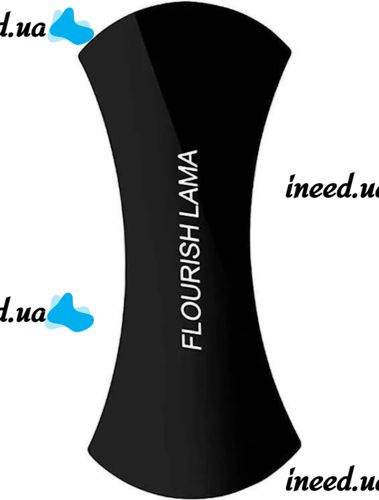 Car Silicone Holder Velcro Phone Stand Flourish Lama Black 2in1, Car Holder Pad for Car Dashboard Black
