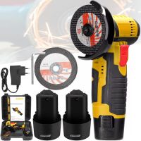 Акумуляторна болгарка шліфувальна машина DeWalt DCG125N на 2 акумулятори 12V 2Ah, Бездротова кутова шліфувальна машина турбінка 75 мм Деволт в кейсі