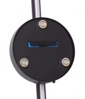 Wall-mounted accumulator LED Lamp Sconce Svet SY-16003 60 cm with remote control, Linear Rechargeable Night light on the wall Strip light HA-125 11W Black