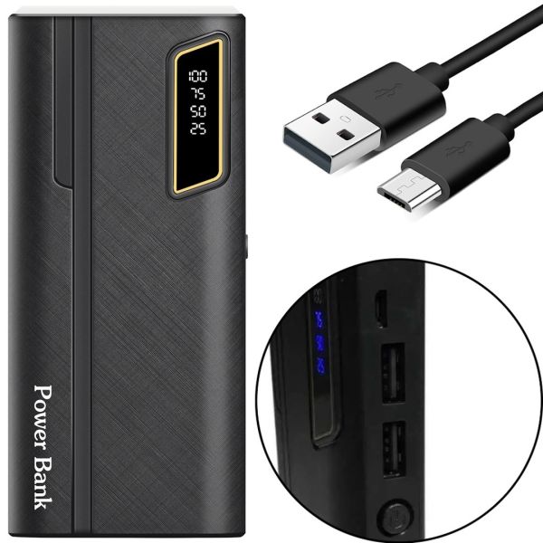 Зарядное устройство УМБ Power Bank 50000 mAh UN-3104 2xUSB, Портативная батарея повербанк Внешний аккумулятор зарядка для телефона с фонариком