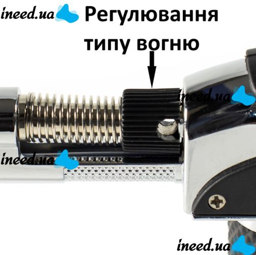 Gas turbo lighter burner Antai 0595 with piezo ignition and stand, Turbo burner soldering iron Atomic with fire control up to 1300°C for barbecues