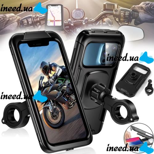Mobile Phone Holder for Hoco M3 Motorcycle Waterproof Case 4.7–6.8 inch Motorcycle Mount 360° Rotatable for M3 Motorcycle Handlebar