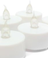 Flameless Tealight LED Candle Set 24 Pieces LED Candle with Imitation Flame and Battery-powered Backlight for Lighting White