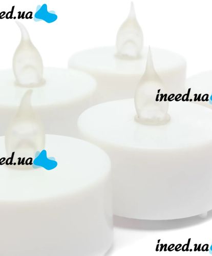 Flameless Tealight LED Candle Set 24 Pieces LED Candle with Imitation Flame and Battery-powered Backlight for Lighting White