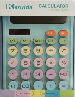 Electronic Desktop Calculator Karuida KK 2280 Anti-slip Calculator for Office with Fractions on Batteries and Solar Panel KK-2280