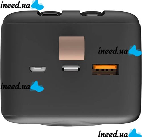 Lenyes PX487D 40000mAh 22.5W Portable Power Bank Charger with LED Display and Cables, External Battery Lightning Type-C Povebank