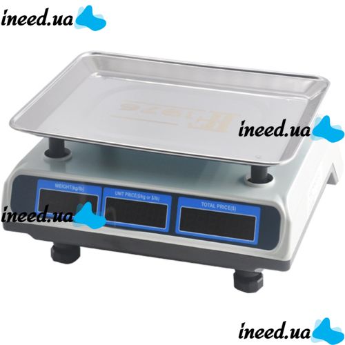 Electronic trading scales up to 40 kg F1976 14191-4066F 33*35 cm desktop scales for trading with price counter and calculator, rechargeable for 40 kg