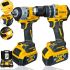 Аккумуляторный набор Dewalt 2в1 Гайковерт DCF922 шуруповерт DCD996 36V 6Ah, Набор беспроводных электроинструментов Деволт 2 аккумулятора в кейсе
