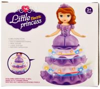 Танцююча інтерактивна лялька нічник Софі Dancing Angel Ice Princess LD - 159d з підсвічуванням, музична іграшка Софія принцеса від батарейок фіолетова