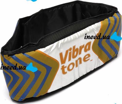 Масажний пояс для схуднення Vibra Tone 12W електричний пояс-масажер для живота, боків і стегон, антицелюлітний вібромасажер з пультом управління
