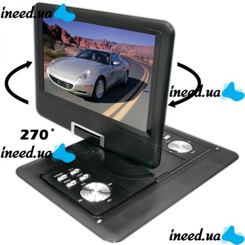 Opera OP-1580 20" inch Digital Car DVD Player, Portable Rotary T2 TV Player Opera Book with Joystick and Remote Control NS-1580