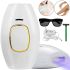 Лазерный фотоэпилятор Intense Pulse Light White IPL109 36 W домашний эпилятор с дисплеем, аппарат для удаления волос на лице и теле 600000 вспышек