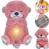 Glowing Breathable Otter Fisher Price FXC66 30 cm with breathing for babies sleep, soft plush toy musical night light battery operated Pink