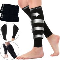 Supportive Compression Leggings Copper Fit Calf Compression Sleeves, Tight-fitting Knee Socks with Calf Fixation, Ankle Support Bandage Black