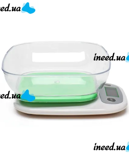 Domotec MS-125 Kitchen Electronic Scale Green up to 7 kg Domotec MX-403 battery-operated cooking scale with bowl and backlight for weighing