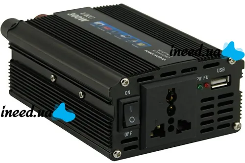Автомобільний інвертор UKC AC/DC 12V-220V 500W, авто перетворювач струму 12В 220В 500Вт (12V 220V)