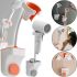 Wall Mounted Hair Dryer and Shower Holder Hair Dryer Holder Hands Free Hanging Rotating Mount Organizer with Stand for Bathroom Accessories