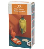 Ручна машинка для ліплення домашніх пельменів і вареників Dumpling Maker 2 в 1, універсальна Механічна прес-форма для розкочування тіста, Вареничница