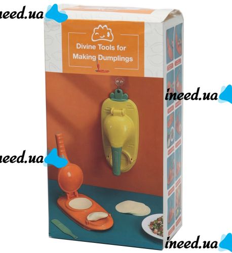 Ручна машинка для ліплення домашніх пельменів і вареників Dumpling Maker 2 в 1, універсальна Механічна прес-форма для розкочування тіста, Вареничница
