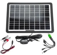 Портативна сонячна панель для зарядки мобільних пристроїв 15W, з Multi USB портом CL-1615 Solar Panel зарядка від сонця для повербанка телефону