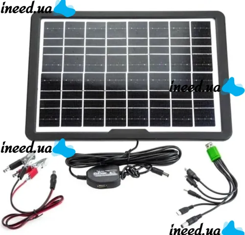 Портативна сонячна панель для зарядки мобільних пристроїв 15W, з Multi USB портом CL-1615 Solar Panel зарядка від сонця для повербанка телефону