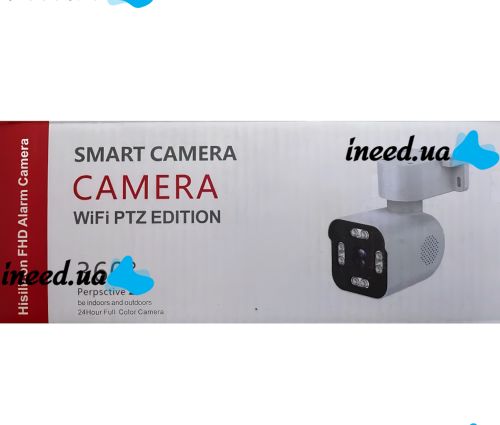Outdoor WiFi CCTV Smart Camera A6S 360° Swivel IP Video Camera with Night Shot, Motion Sensor and Remote Access 4MP