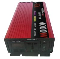 Автомобильный инвертор V-TEK VDK-4000W 12V-220V С LED-экраном и usb разъемом, Авто преобразователь напряжения тока от прикуривателя и аккумулятора