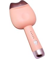 Керамическая плойка для завивки волос 32 мм Egg Roll Stick XL-290 45W, Керамические щипцы для завивки волос с двойным цилиндром для локонов Розовая