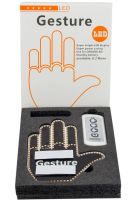 LED Hand Fun Gesture Hand LED-palm with Velcro gestures with backlight, car sign on the rear window in the car interior with remote control