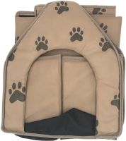 М'який будиночок для собак і кішок Portable Dog House портативна складна будка для домашніх тварин, розкладне спальне місце на флісі для вихованців