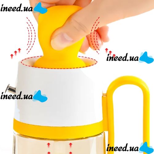 Кухонний дозатор для масла з пензликом Oil Dispenser 2 в 1 скляна пляшка для рідин багатофункціональний диспенсер для рідких продуктів 550 мл