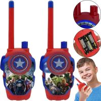 Дитячий набір з 2 рацій Месники Walkie Talkie Avengers 1568-1 на батарейках до 3м, Дитячі рації 2 шт Супергерої для зв'язку зі звуковими ефектами