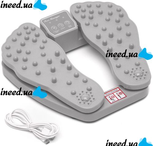 Вібраційний масажер для ніг Plantar Acupoint Foot Massager LKL-1666 електричний акупунктурний вібромасажер для стоп з функцією підігріву від мережі