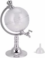 Диспенсер дозатор для алкогольних напоїв Глобус Globe Drink Dispenser 3.5 л скляний резервуар декантер з краном для пива 3500 мл 37х20х23 см