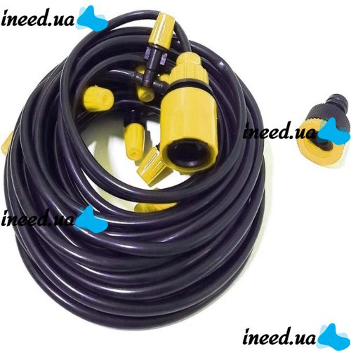 Садовый туманообразователь 10 м Patio Mist Mistcooling Kit BD-182 Автоматическая система капельного полива, оросительная система, автополив Muciakie