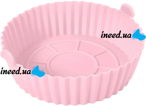 Silicone baking dish Food Grade Silica 880-2 universal round mold with handles 16 cm tray for frying and baking in a deep fryer