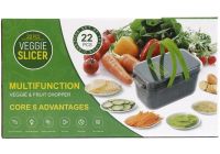 Багатофункціональна овочерізка Veggie slicer MA-8 22 в 1 кухонна терка подрібнювач слайсер для нарізки овочів і фруктів з насадками і контейнером