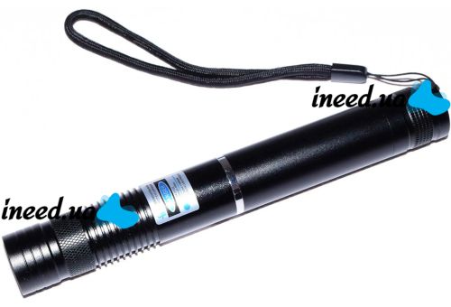Laser pointer Laser Blue YX-B008 10000mW blue laser with replaceable nozzles up to 50 km, astronomical laser designator on battery B008