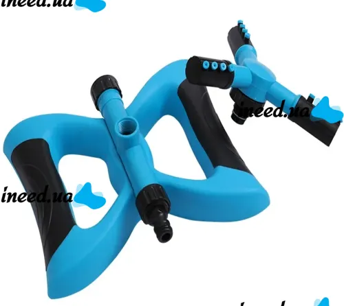 Automatic Sprinkler with Three Forks Lawn Sprinkler for Lawn Watering, Smart Lawn Irrigation System, 360 Degree Rotating Sprayer