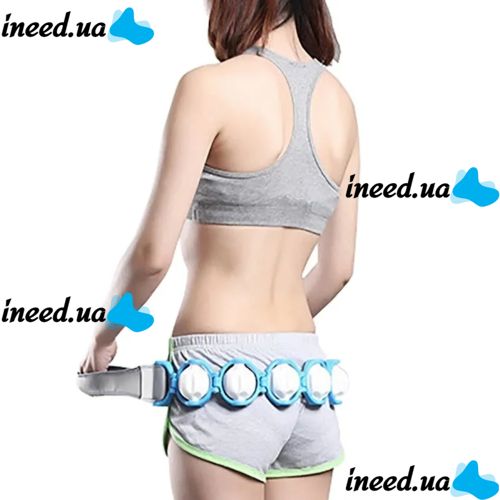 Роликовий масажер для шиї і спини Multi functional HX-8866 Massager Стрічковий масажер-стрічка massger thread Body Massage Roller Rope