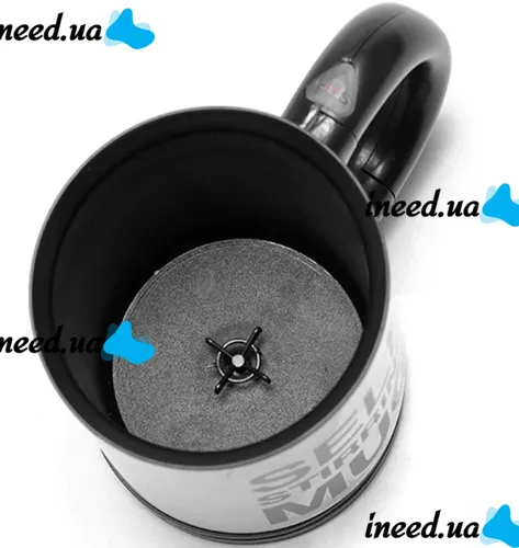Автоматична кружка-мішалка Self Stirring Mug Black 350 мл термокружка з міксером для розмішування цукру кави, пластикова чашка мішалка з кришкою 