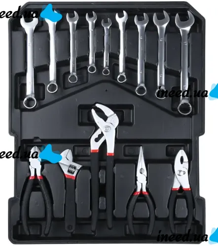Автомобільний набір інструментів Tool Set MD-16064 187 предметів з тріскачкою для машини і вдома Комплект ручного інструменту MAG-835 у валізі